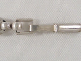 Signed Vintage 1950's La MOde Sterling Silver Milled & Polished Finish Curvy Link ID Bracelet 7.5" Engraveable Identification Name