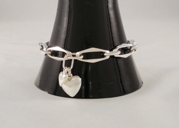 安い国産Euro Vtg Silver Geometric Bracelet 925 アクセサリー
