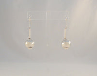 Large Bold Vintage Handcrafted Sterling Silver Ball & Spindle Dangle Hook Earrings, w/ Bali Rosette & Rope Details 2" Long