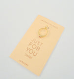 New Anthropologie January Birthstone Sparkly Red Solitaire w/ Accents Gold Tone Ring Just For You Charm or Necklace Pendant