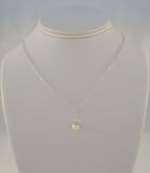 Signed Vintage Sterling Silver & Cap Topped Creamy White Pearl Pendant Fancy Chain Sparkly Necklace 18"