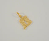 Detailed Signed Vintage 10K Solid Yellow Gold Carved Arc De Triomphe Paris, France Pendant or Bracelet Charm