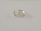 Detailed, Vintage Sterling Silver Curvy Carved Dolphin or Porpoise Wrapped 11mm Wide Band Ring Size 8