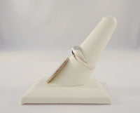 Detailed, Vintage Sterling Silver Curvy Carved Dolphin or Porpoise Wrapped 11mm Wide Band Ring Size 8