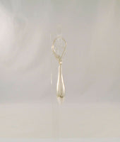 Large Sleek & Modern Signed Vintage Jacmel Sterling Silver Repousse Drop Leverback Long Dangle Earrings