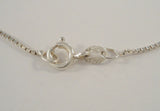 Dainty Vintage Signed QGI Italian Sterling Silver Detailed Puffy Etched Heart Pendant Necklace 16"