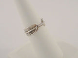 Vintage Native American Handcrafted Vintage Finely Detailed Wrapped Tied Feathers Ring 6.5mm Band Size 7.5