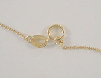 New Large Sparkly Signed Vintage Yellow Gold Vermeil over Sterling Silver & Clear Pave Set Crystals Puffy Heart Pendant Necklace 18"