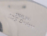 Bold Vintage Robin Markowitz SDJ Designs Sterling Silver & Iridescent Multicolor Dichroic Fused Glass Pendant