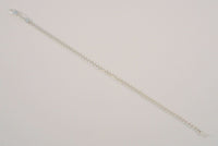 Quality Handcrafted Signed Vintage Mexican Sterling Silver Curb Link Bracelet or Anklet 3.5mm Wide 8" Long