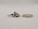 New Detailed Dimensional Sterling Silver Noah's Ark Bracelet Charm Bible Animals Vintage