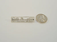 New Detailed Signed Vintage Ortak "Malcolm Gray" Art Deco Scottish Glasgow Roses Sterling Silver Pin or Brooch by Charles Rennie Mackintosh Boxed w/ Certificate