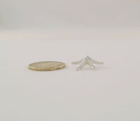 Dainty Signed Vintage Sterling Silver Dimensional Starfish Pendant Sea Star