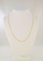 Sparkly  Vintage Arezzo Italian 18K Solid Rose Gold Fancy 2.5mm Twisting Link Chain Necklace 21.5"