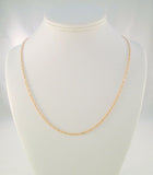 Sparkly  Vintage Arezzo Italian 18K Solid Rose Gold Fancy 2.5mm Twisting Link Chain Necklace 21.5"