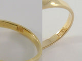 Bold Design Vintage 14K Solid Yellow Gold w/ Cabochon Black Onyx Cutout Greek Key Detail Ring Size 7.5
