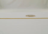 Vintage Solid 14K Yellow Gold 3.5mm Fancy Bismarck Link Bracelet w/ Safety Catch 7.25"