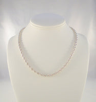 Classic Signed Vintage Sterling Silver 4.8mm Wide Twisted Rope Chain Necklace 18.75" Thick & Heavy