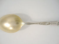 Detailed Vintage or Antique Signed Sterling Silver George Washington Seattle State Collector's Souvenir Gold Washed Spoon Ships Timber Mining Fishing